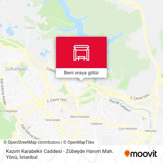 Kazım Karabekir Caddesi - Zübeyde Hanım Mah. Yönü harita