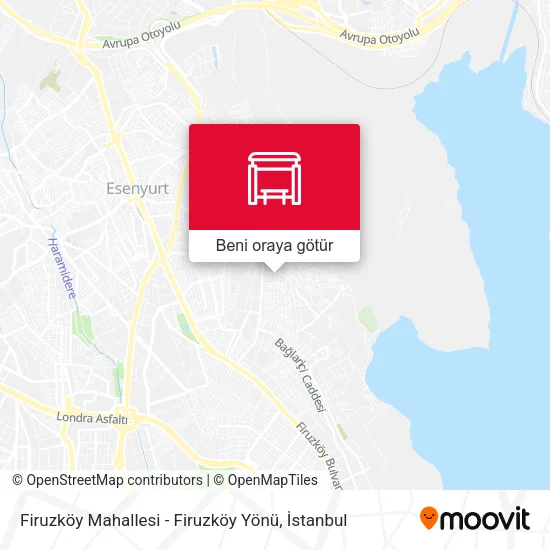 Firuzköy Mahallesi - Firuzköy Yönü harita