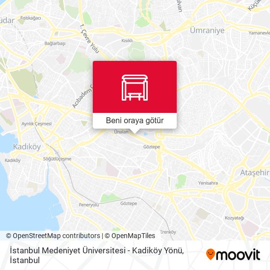 İstanbul Medeniyet Üniversitesi - Kadiköy Yönü harita