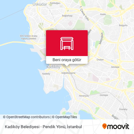 Kadiköy Belediyesi - Pendik Yönü harita