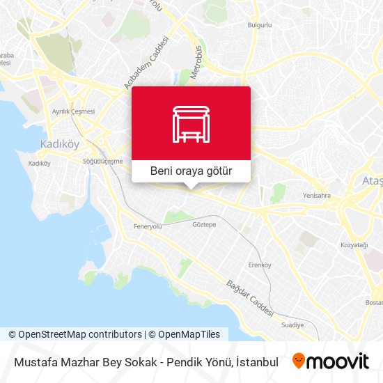 Mustafa Mazhar Bey Sokak - Pendik Yönü harita