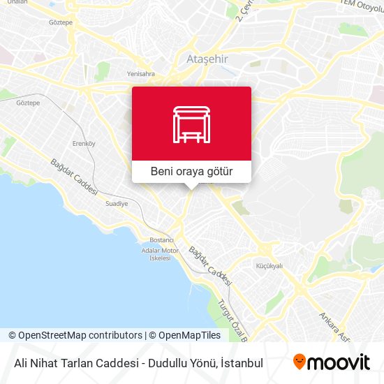 Ali Nihat Tarlan Caddesi - Dudullu Yönü harita