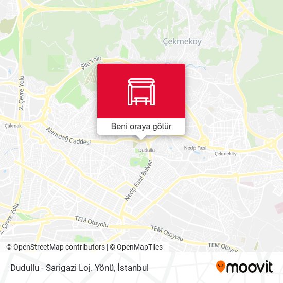 Dudullu - Sarigazi Loj. Yönü harita
