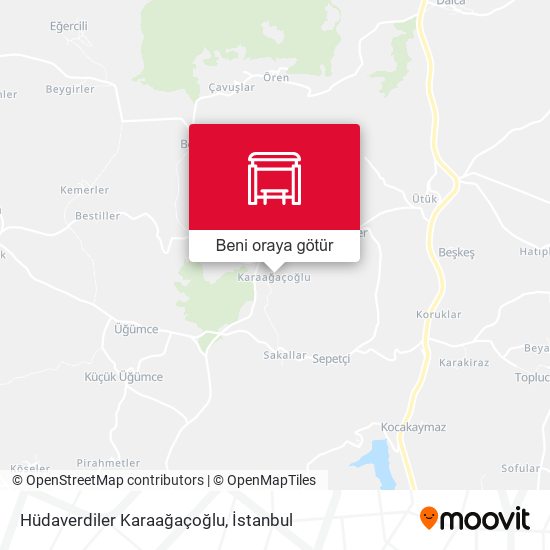 Hüdaverdiler Karaağaçoğlu harita