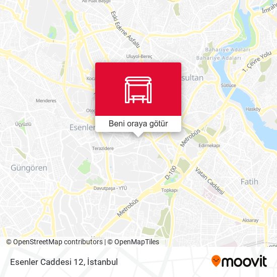 Esenler Caddesi 12 harita