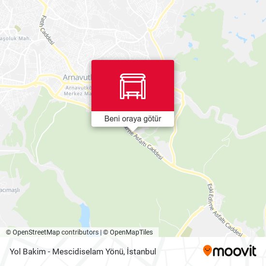 Yol Bakim - Mescidiselam Yönü harita