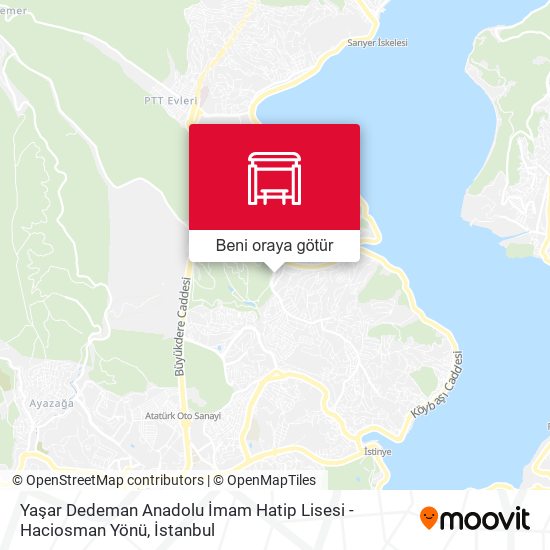 Yaşar Dedeman Anadolu İmam Hatip Lisesi - Haciosman Yönü harita