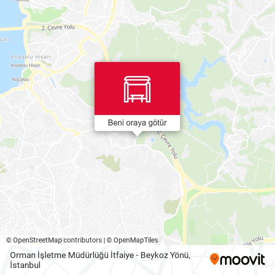 Orman İşletme Müdürlüğü İtfaiye - Beykoz Yönü harita