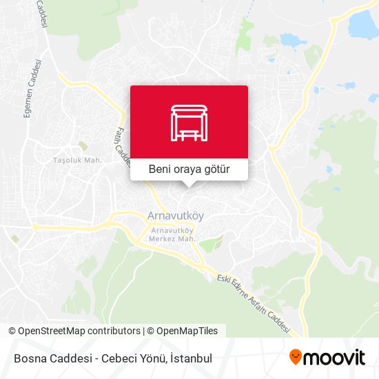 Bosna Caddesi - Cebeci Yönü harita