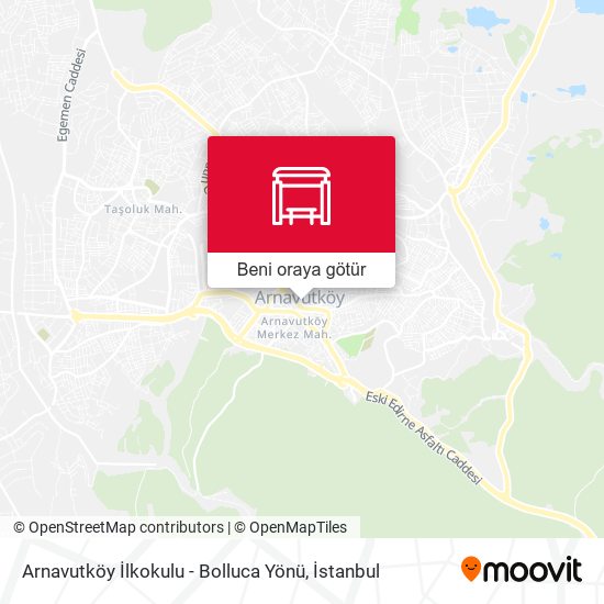 Arnavutköy İlkokulu - Bolluca Yönü harita