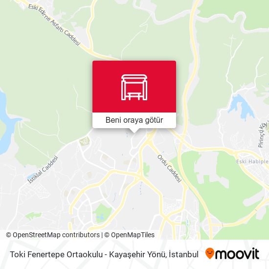 Toki Fenertepe Ortaokulu - Kayaşehir Yönü harita