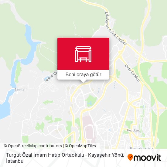 Turgut Özal İmam Hatip Ortaokulu - Kayaşehir Yönü harita