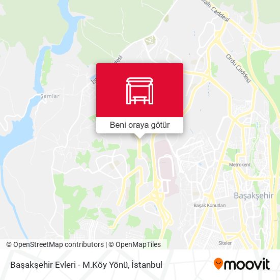 Başakşehir Evleri - M.Köy Yönü harita