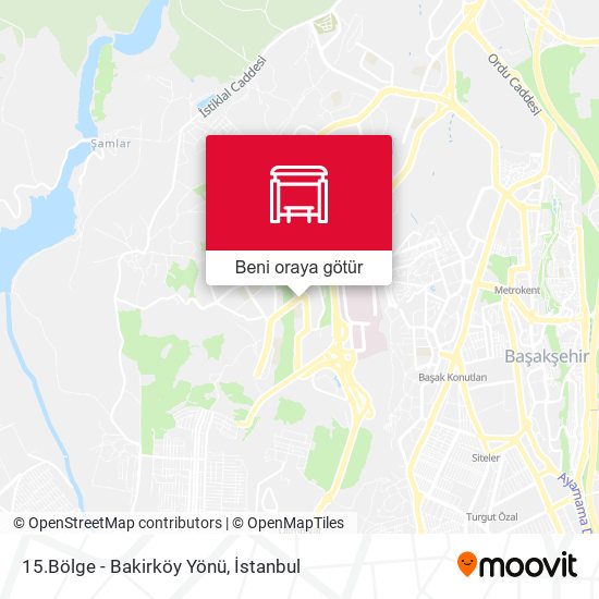 15.Bölge - Bakirköy Yönü harita