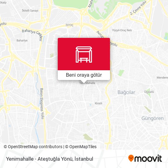 Yenimahalle - Ateştuğla Yönü harita