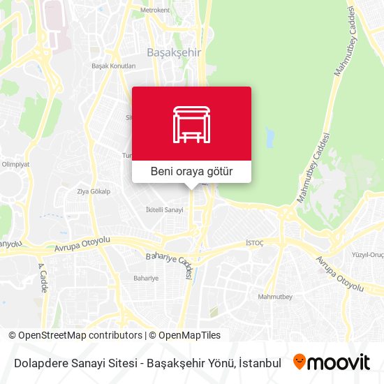 Dolapdere Sanayi Sitesi - Başakşehir Yönü harita
