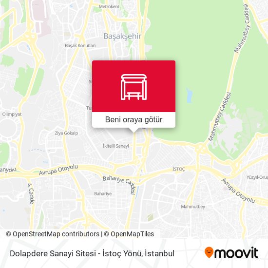 Dolapdere Sanayi Sitesi - İstoç Yönü harita