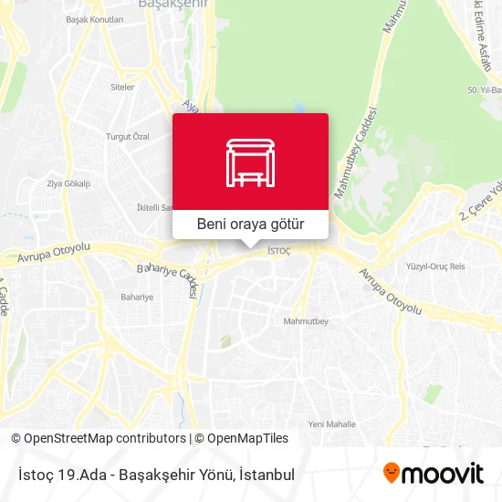 İstoç 19.Ada - Başakşehir Yönü harita