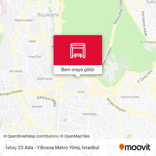 İstoç 23.Ada - Y.Bosna Metro Yönü harita