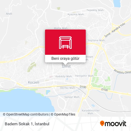Badem Sokak 1 harita