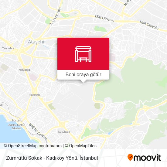 Zümrütlü Sokak - Kadıköy Yönü harita