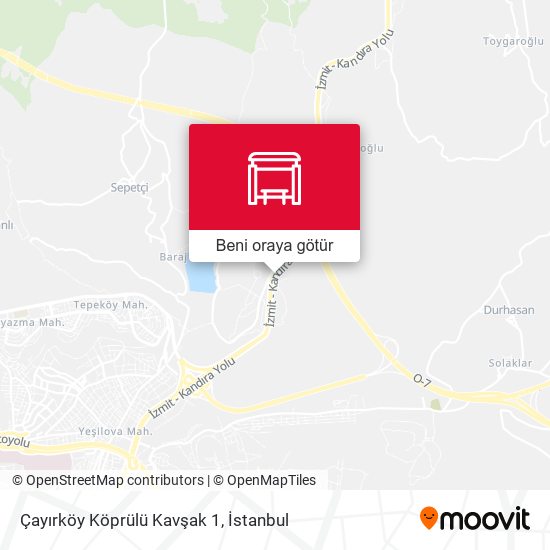 Çayırköy Köprülü Kavşak 1 harita