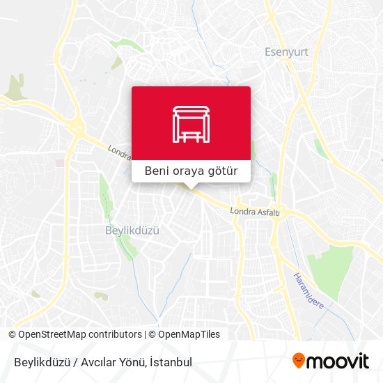Beylikdüzü / Avcılar Yönü harita