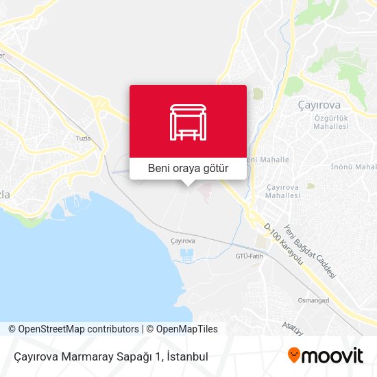 Çayırova Marmaray Sapağı 1 harita