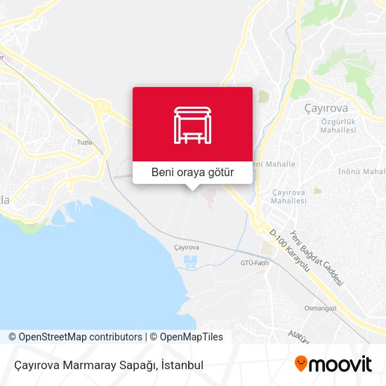 Çayırova Marmaray Sapağı harita