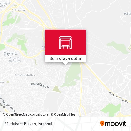 Mutlukent Bulvarı harita