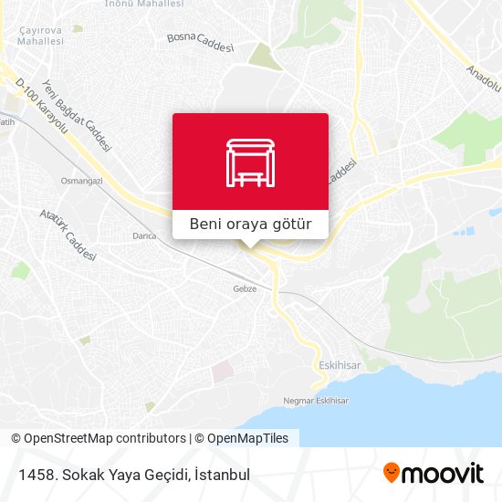 1458. Sokak Yaya Geçidi harita