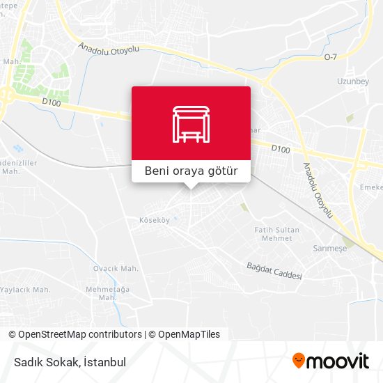 Sadık Sokak harita