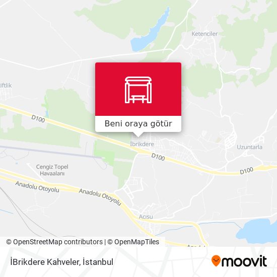 İBrikdere Kahveler harita