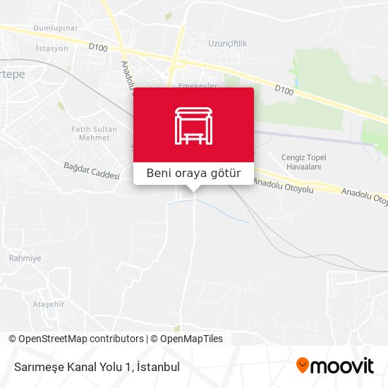Sarımeşe Kanal Yolu 1 harita