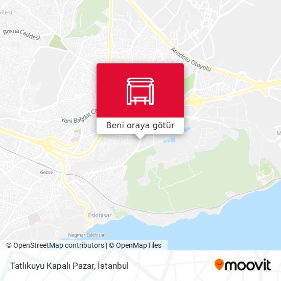 Tatlıkuyu Kapalı Pazar harita