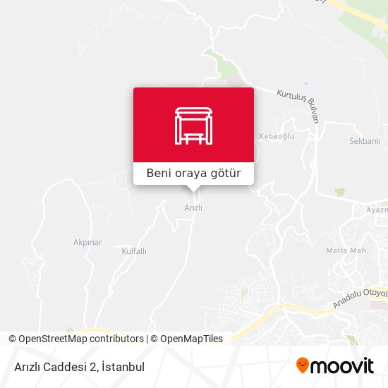 Arızlı Caddesi 2 harita