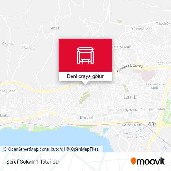 Şeref Sokak 1 harita