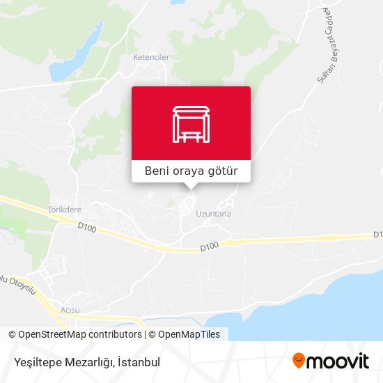 Yeşiltepe Mezarlığı harita