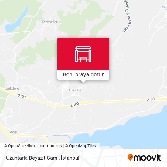 Uzuntarla Beyazıt Cami harita