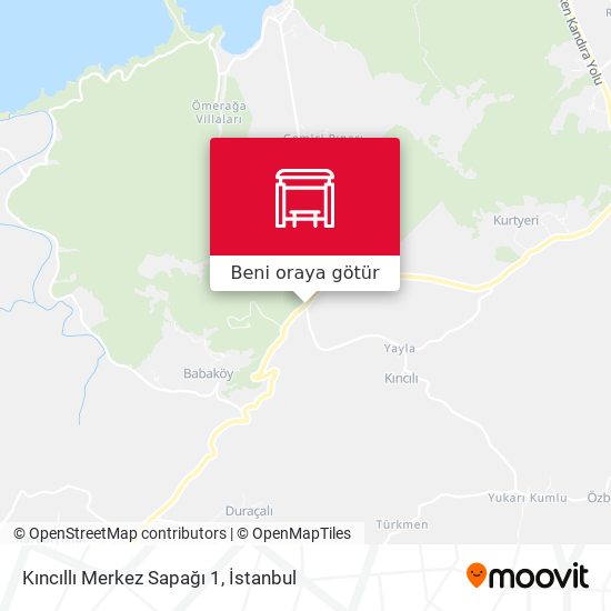 Kıncıllı Merkez Sapağı 1 harita