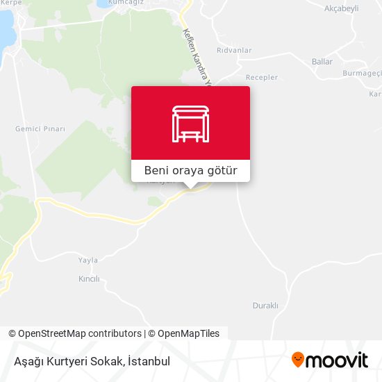 Aşağı Kurtyeri Sokak harita