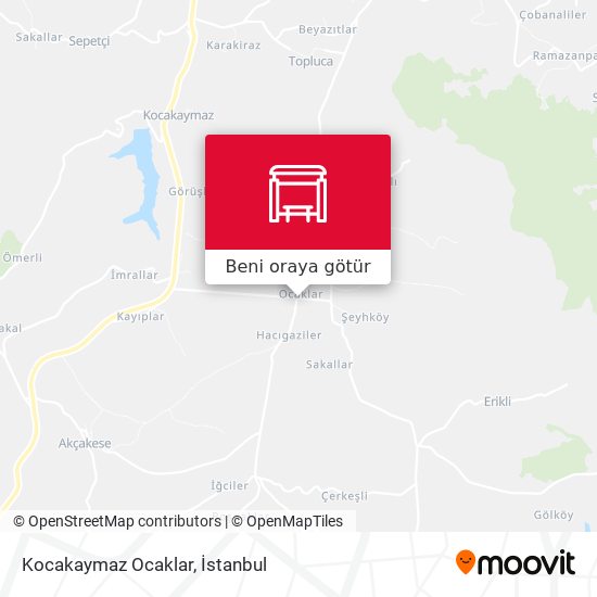 Kocakaymaz Ocaklar harita