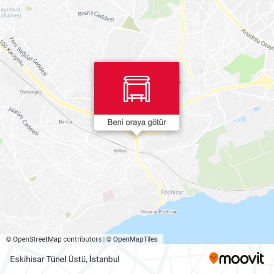 Eskihisar Tünel Üstü harita