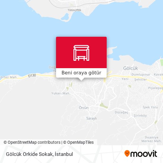Gölcük Orkide Sokak harita