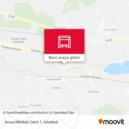 Acısu Merkez Cami 1 harita