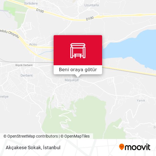 Akçakese Sokak harita