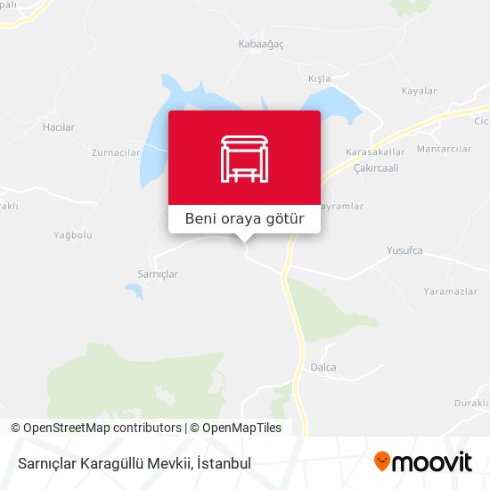 Sarnıçlar Karagüllü Mevkii harita