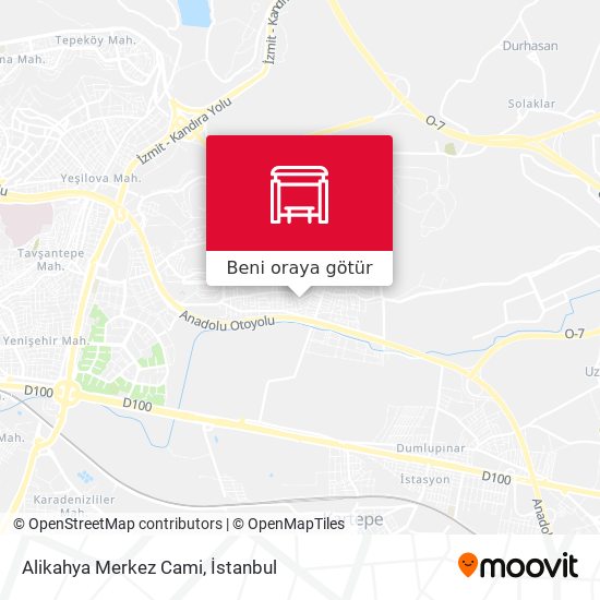 Alikahya Merkez Cami harita