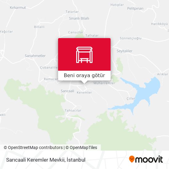 Sarıcaali Keremler Mevkii harita