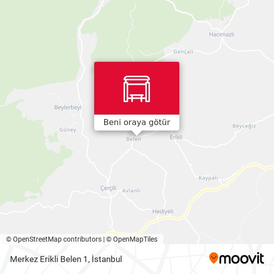 Merkez Erikli Belen 1 harita